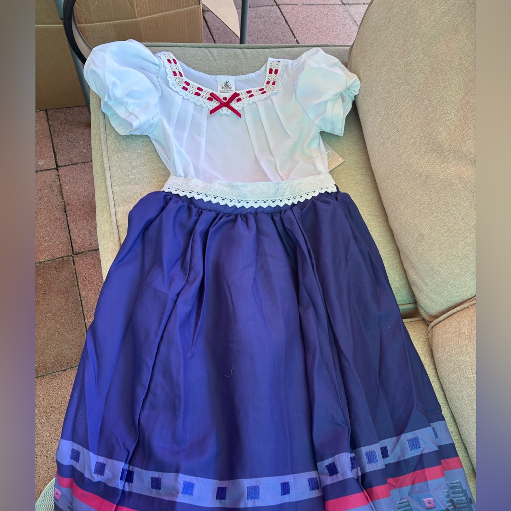 Kids Princess Costume Dress - Purple And White Disneyland Encanto Dress